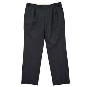 Lauren Ralph Lauren Mens 36x30 Dress Pants Charcoal Wool Pleated Total Comfort